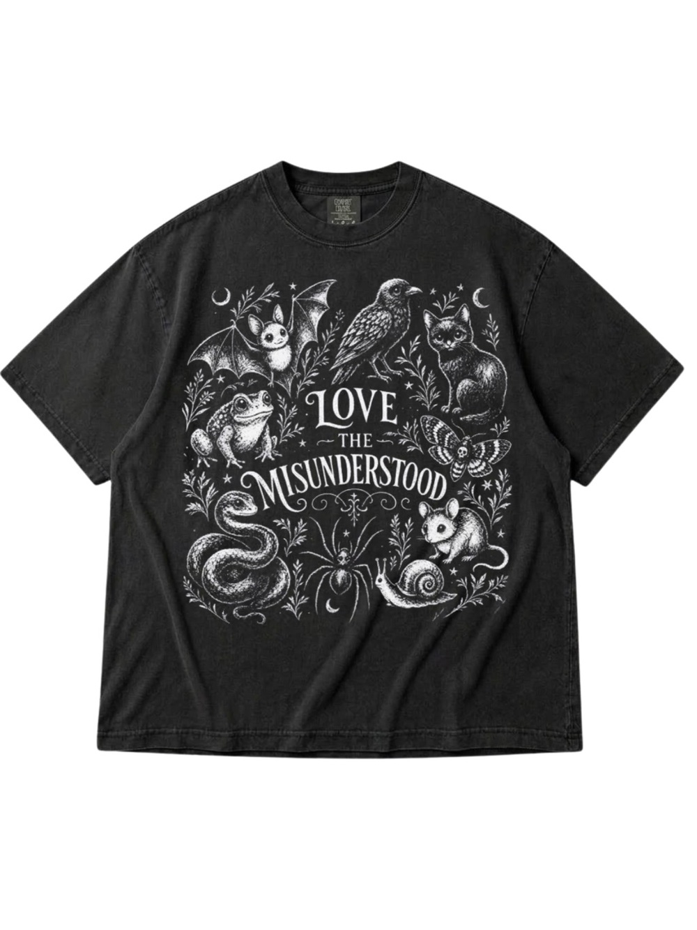 Comfort Colors Black 'Love The Misunderstood' Graphic Tee